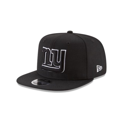 Black New York Giants Hat - New Era NFL High Crown 9FIFTY Snapback Caps USA5372684